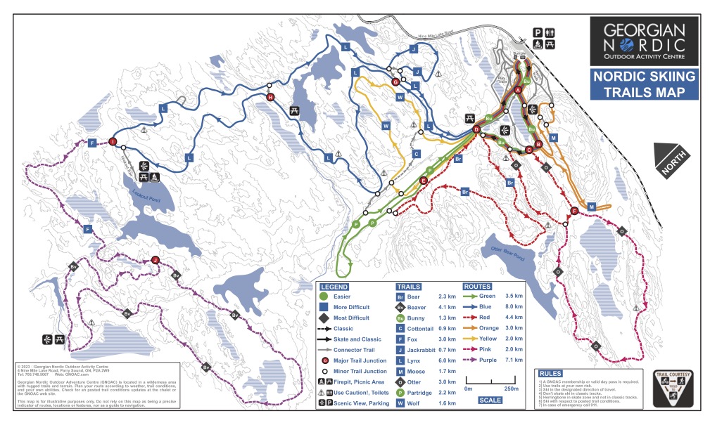 Georgian Nordic Trail Map