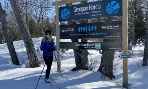 Sue Jamison at Georgian Nordic near Parry Sound