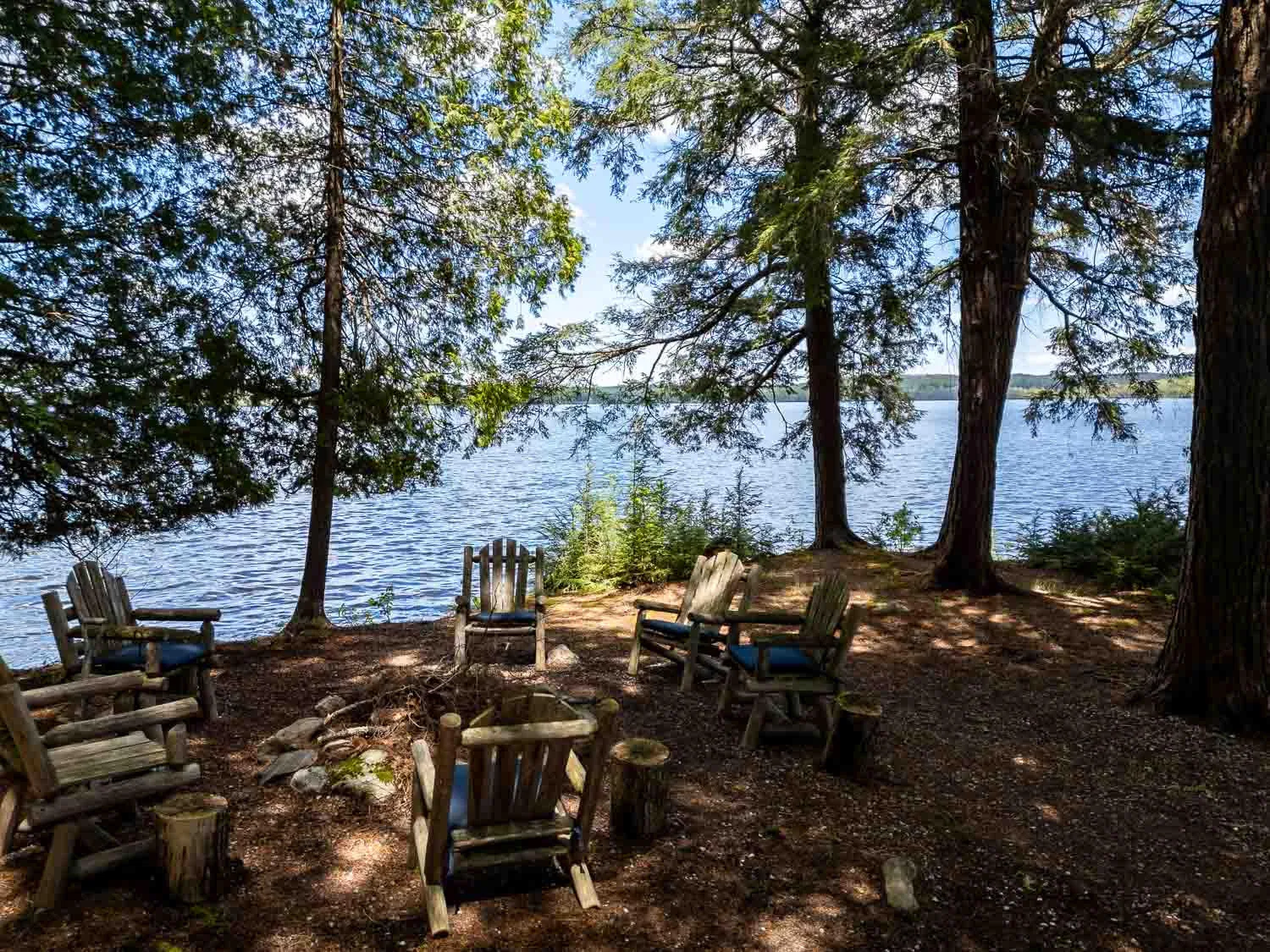 Granite point on Lake Cecebe