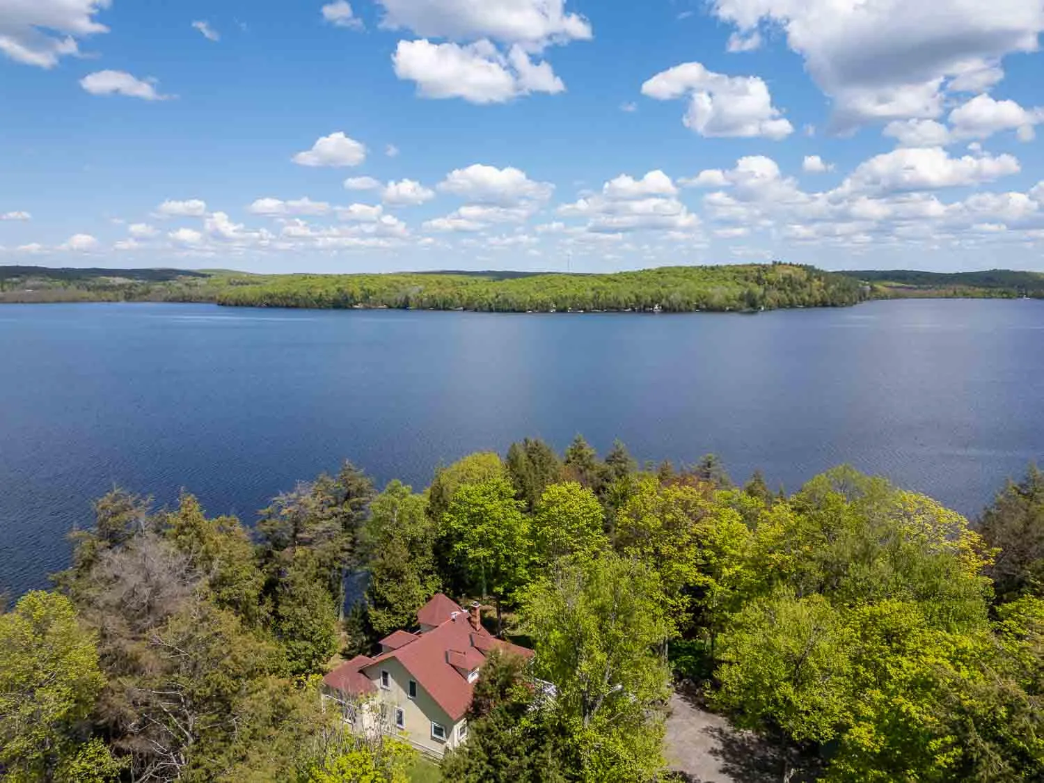 View over Waldheim of Lake Cecebe