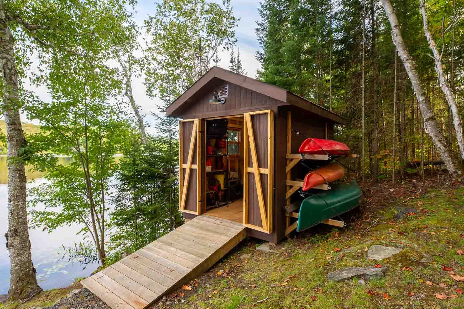 Lakeside storage building